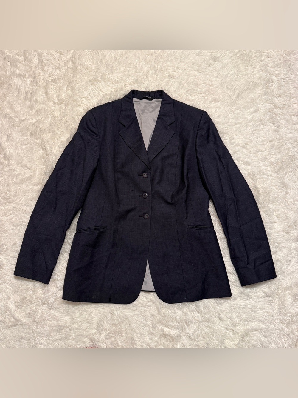 Women’s Size 20T Navy/Grey Grand Prix Horseback Riding Show Coat. Good Condition